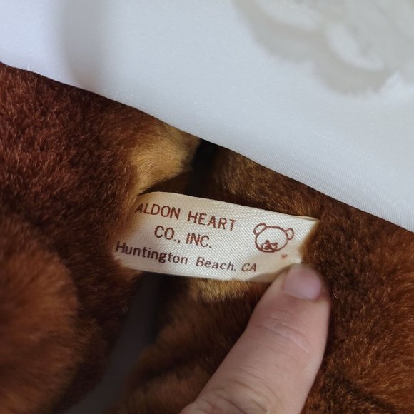 vintage 1983 Aldon heart co bride and groom teddy bears huntington beach - Picture 8 of 10